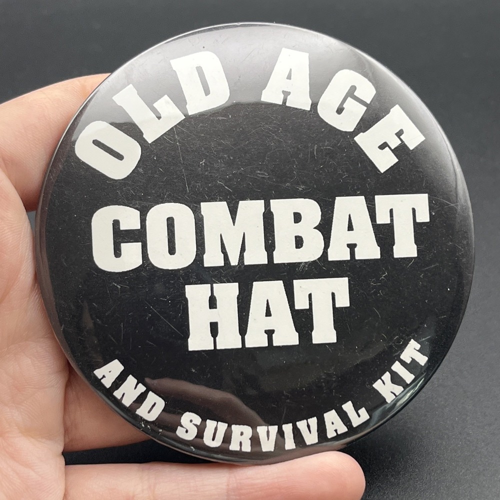 Old Age Combat‎ Hat And Survival Kit Button Pin